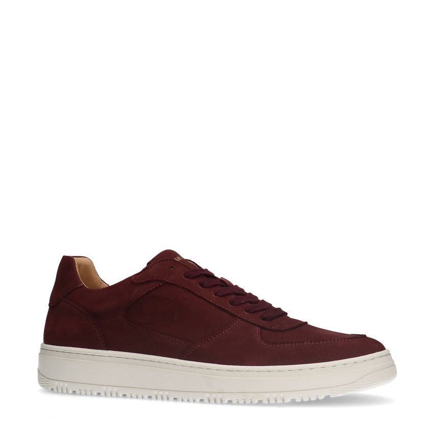 Manfield Bordeaux nubuck sneakers