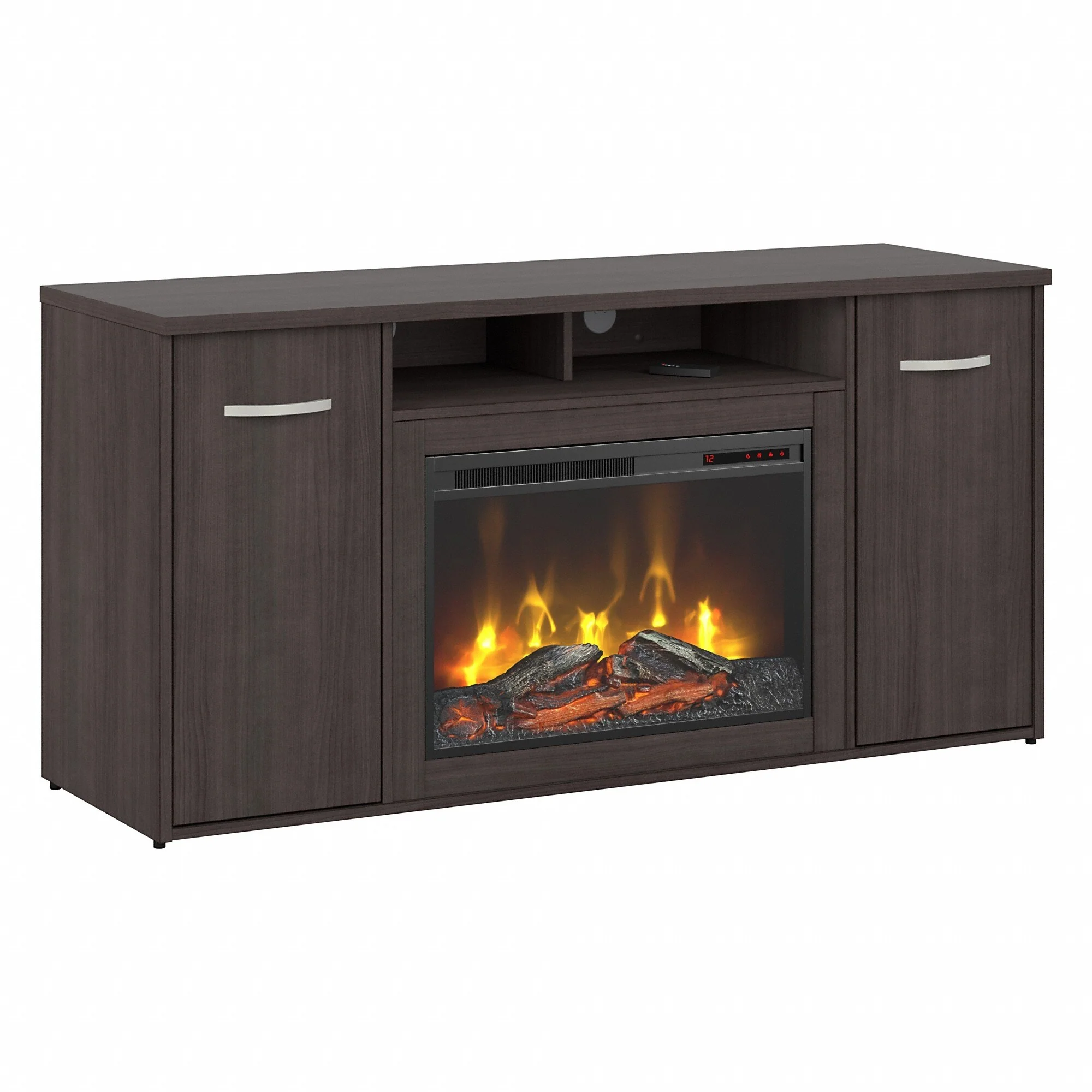 Office 500 60W Electric Fireplace Cabinet by Bush Business Furniture