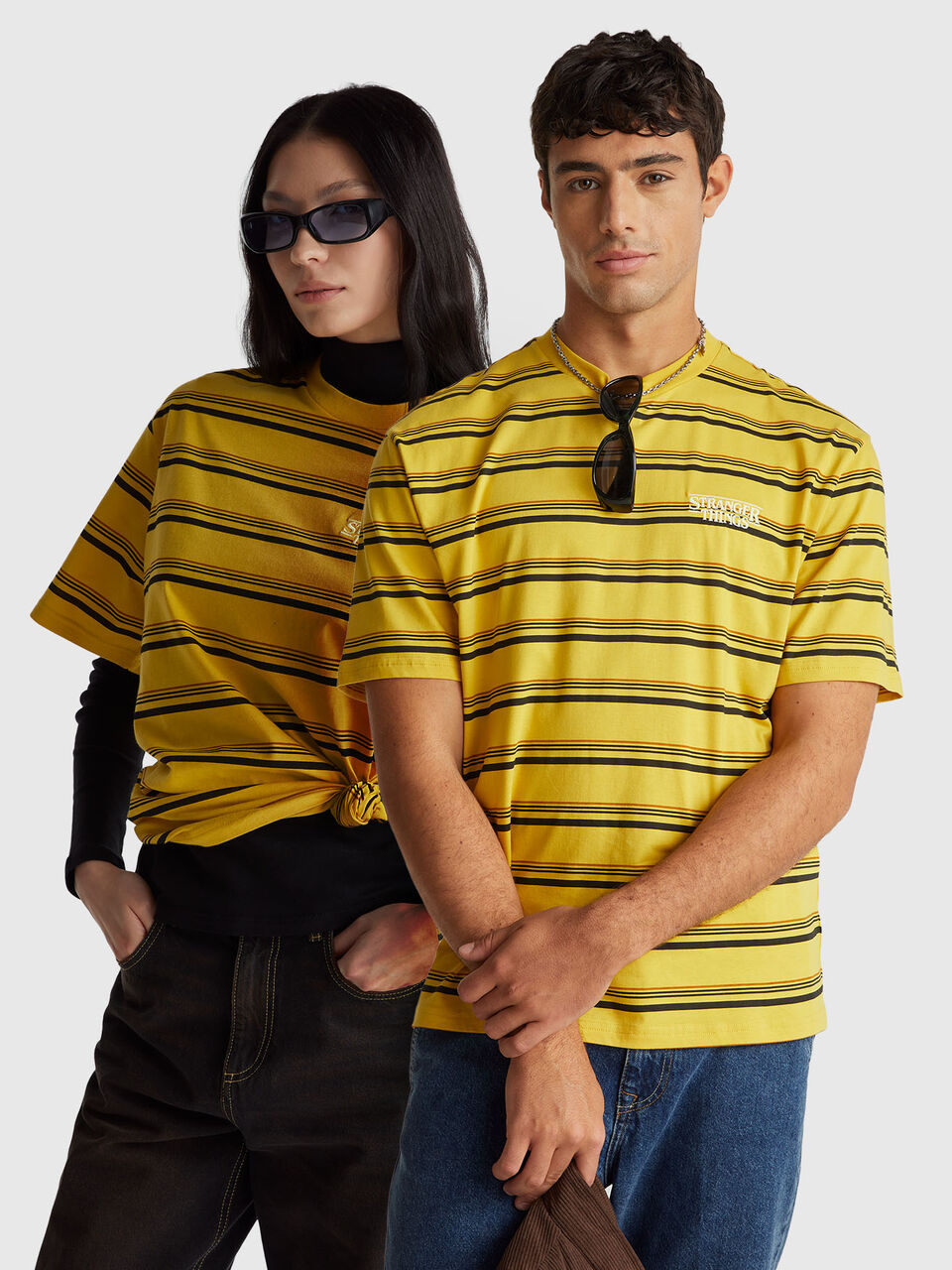 Stranger Things striped t-shirt