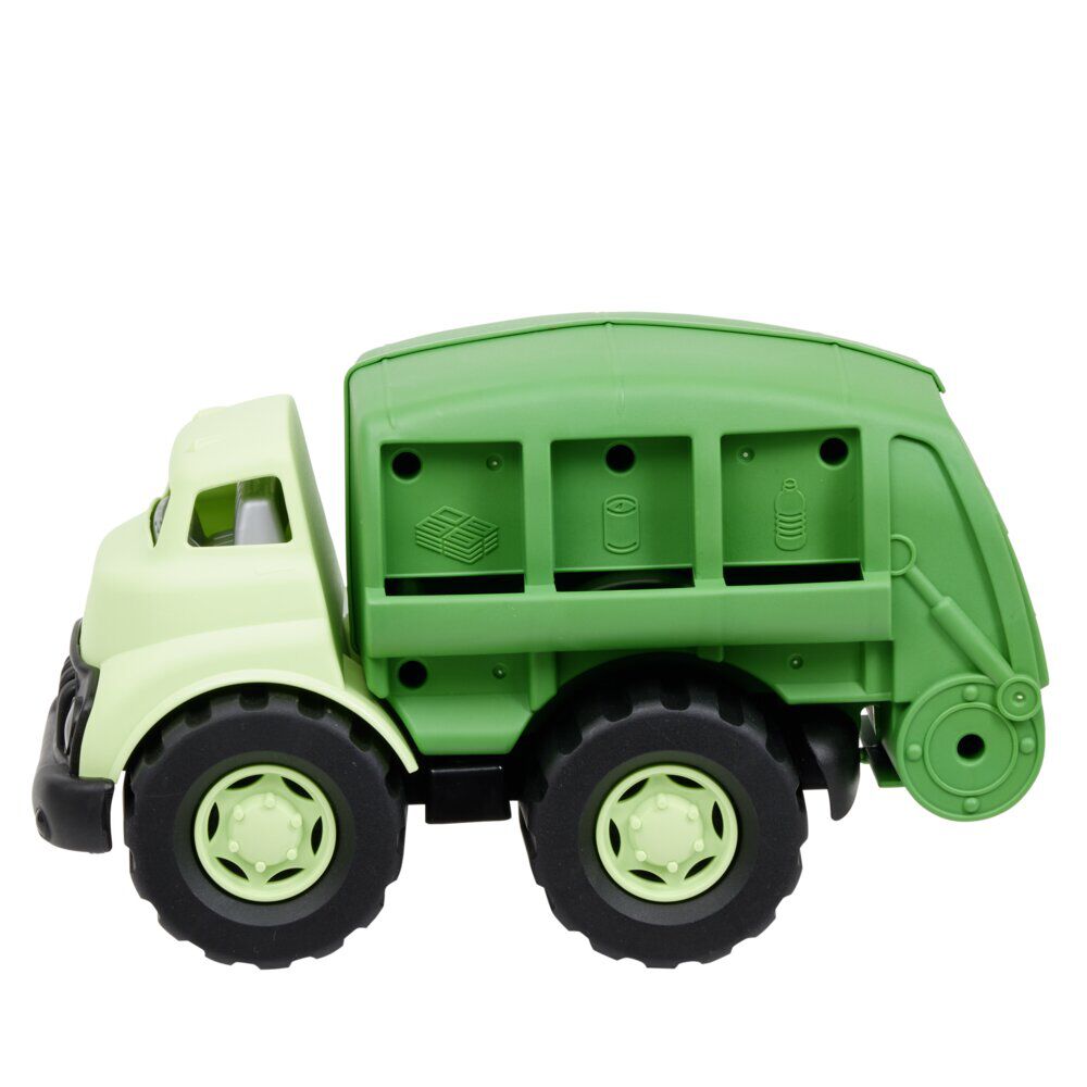 Camion à poubelle vert