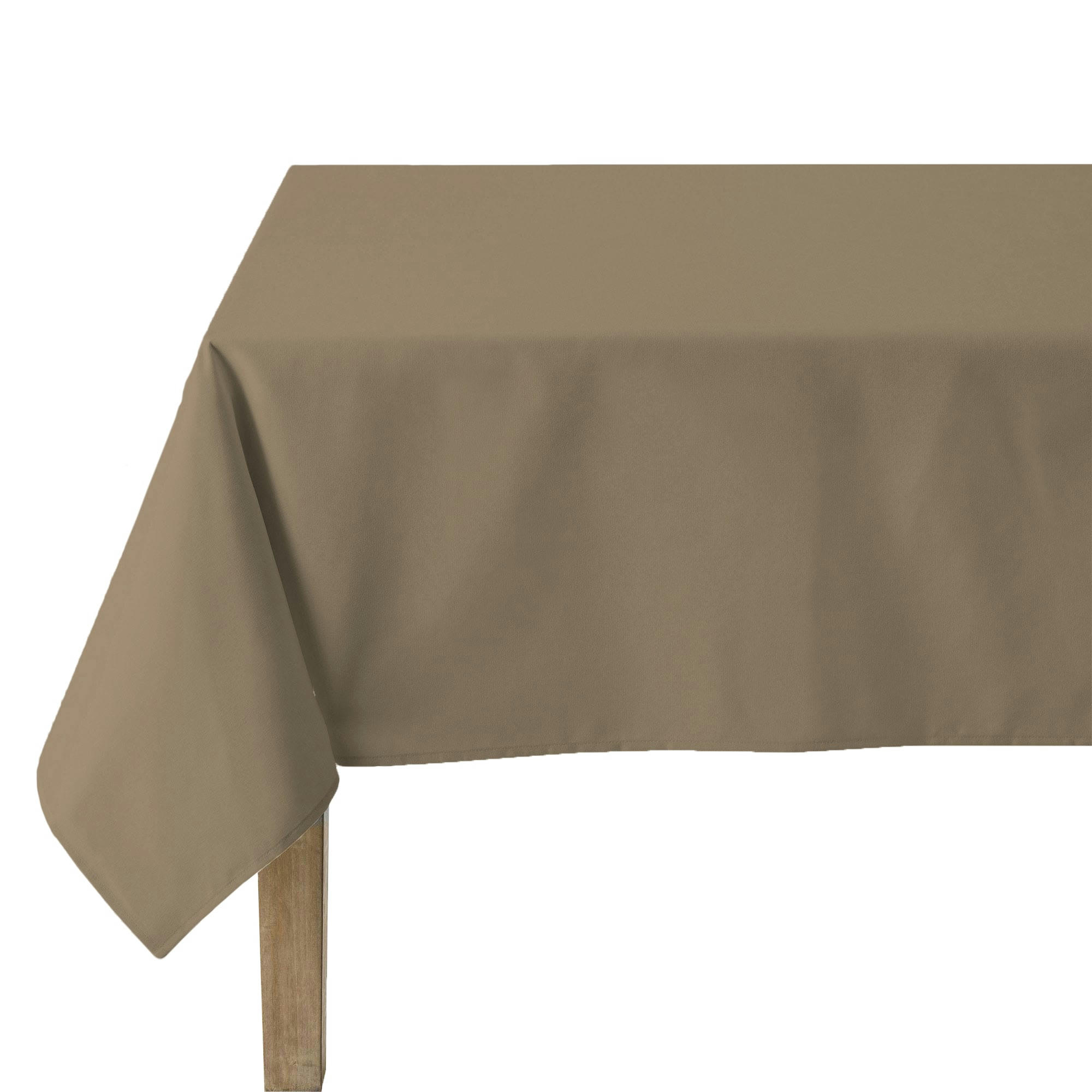 LA LILLOISE - Nappe unie en polylin poivre 180 x 300