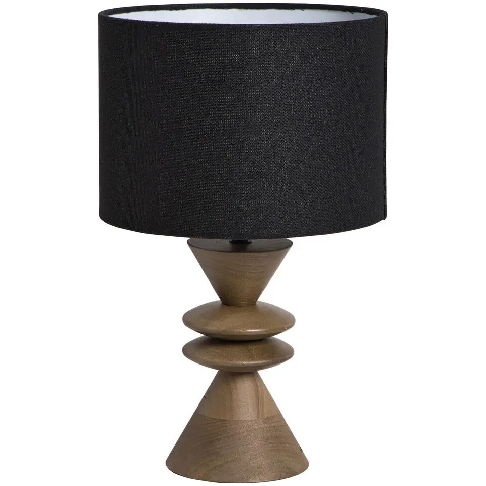 Lampenkap Luna cilinder zwart - 18x&Oslash;25 cm