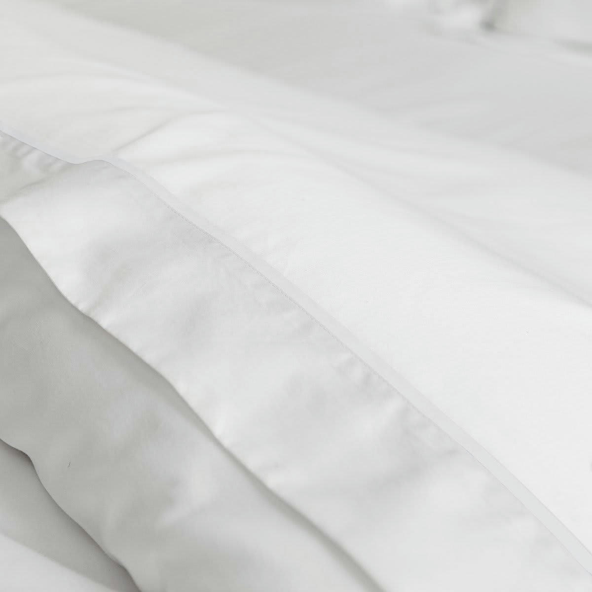 BRETEUIL - Drap plat satin blanc 240x310 cm