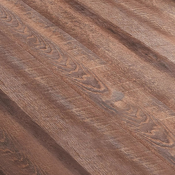Lot de 40 planches vinyle SPC Okapirg 8,784 m² 5 mm 122 x 18 cm effet chêne rustique NEU.HOLZ