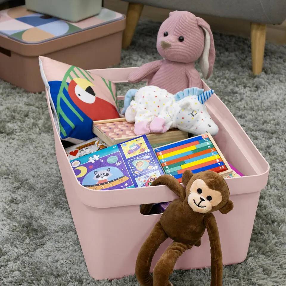 Sunware opbergbox Sigma - kunststof - 45L - lichtroze