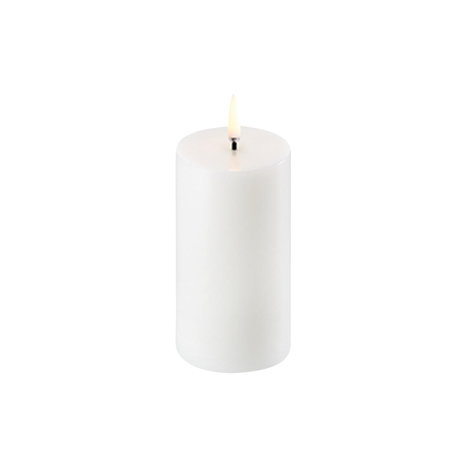 LED Pillar Candle 10 cm, nordic white
