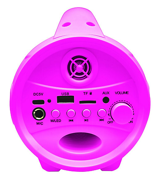 Enceinte Bluetooth Sans-Fil Lumineuse avec Micro Barbie