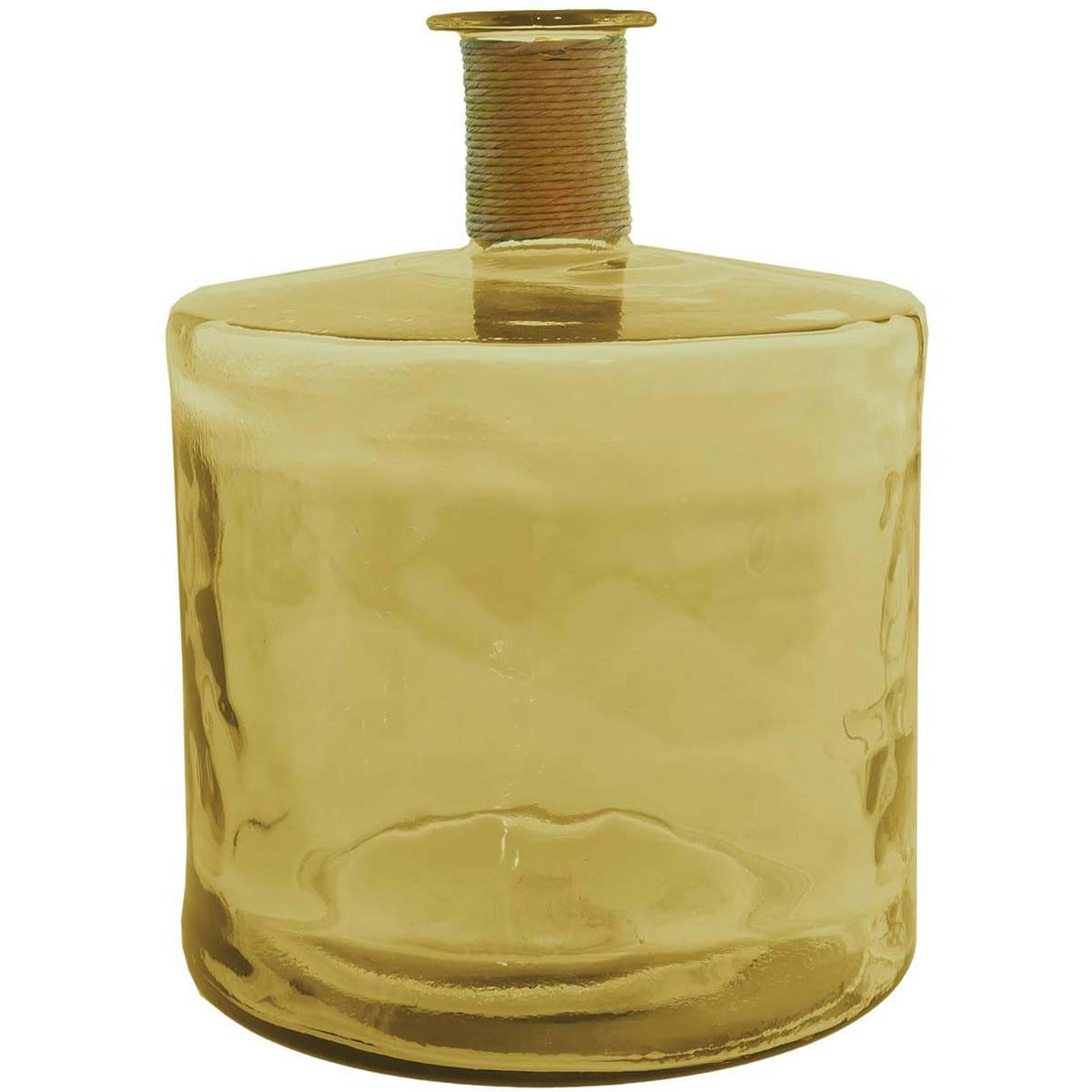 GORDES - Vase en verre recyclé h 45 cm  miel 45 cm