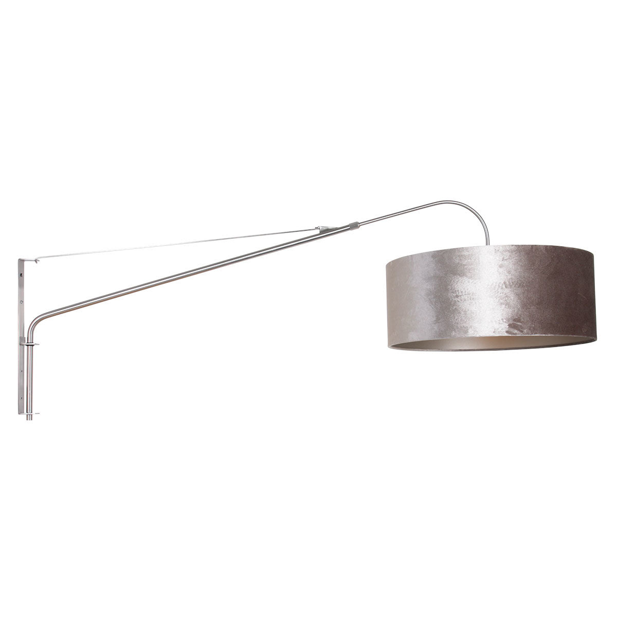 Steinhauer wandlamp elegant - 1 lichts - 145x 56 cm - mat chroom zilver