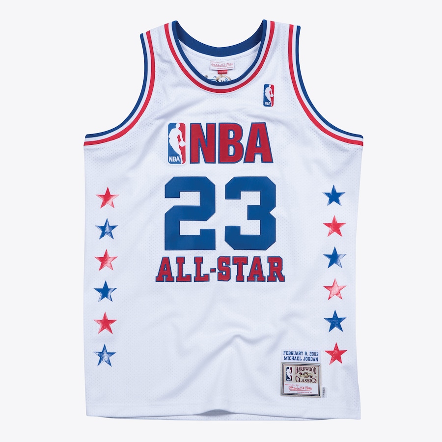 Men's Michael Jordan White 2003 NBA All-Star Game Authentic Jersey - White