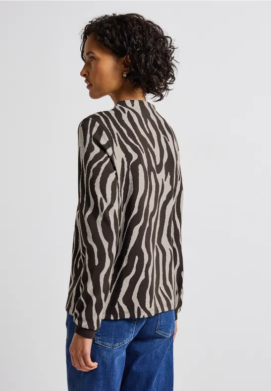 Shirt mit Zebra Print