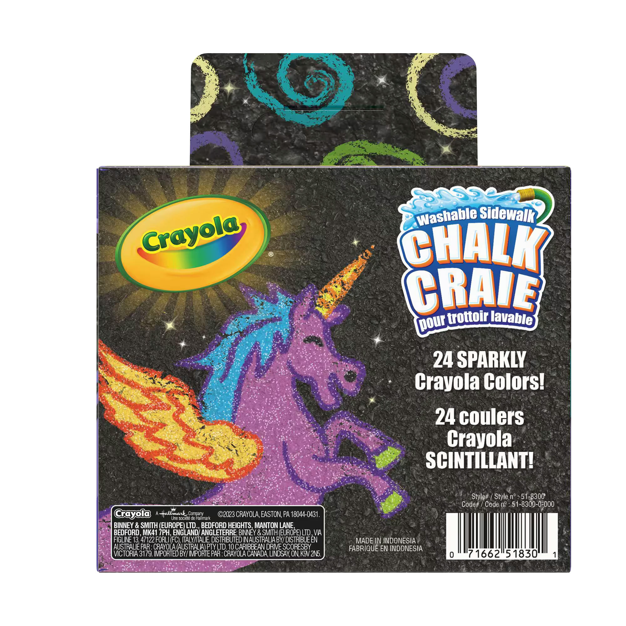 Crayola Glitter Chalk, 24-pk