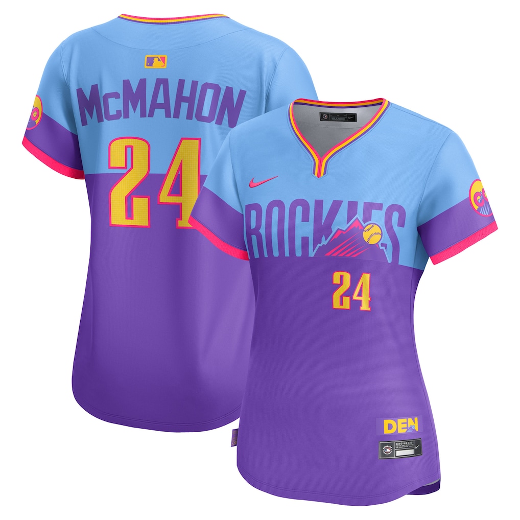 Ryan McMahon Colorado Rockies Nike Women's 2025 City Connect Limited Player Jersey - Purple/Light Blue
