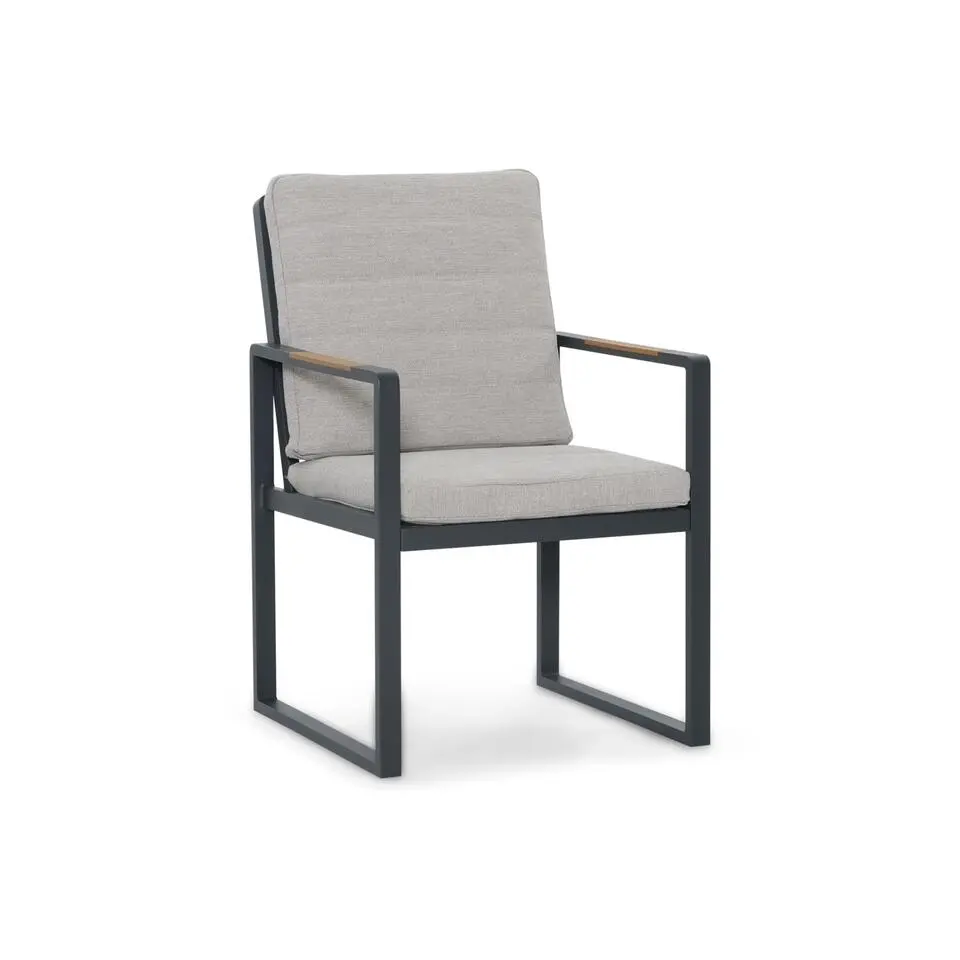 Tuinset 6 personen 205 cm Aluminium Grijs Lifestyle Garden Furniture