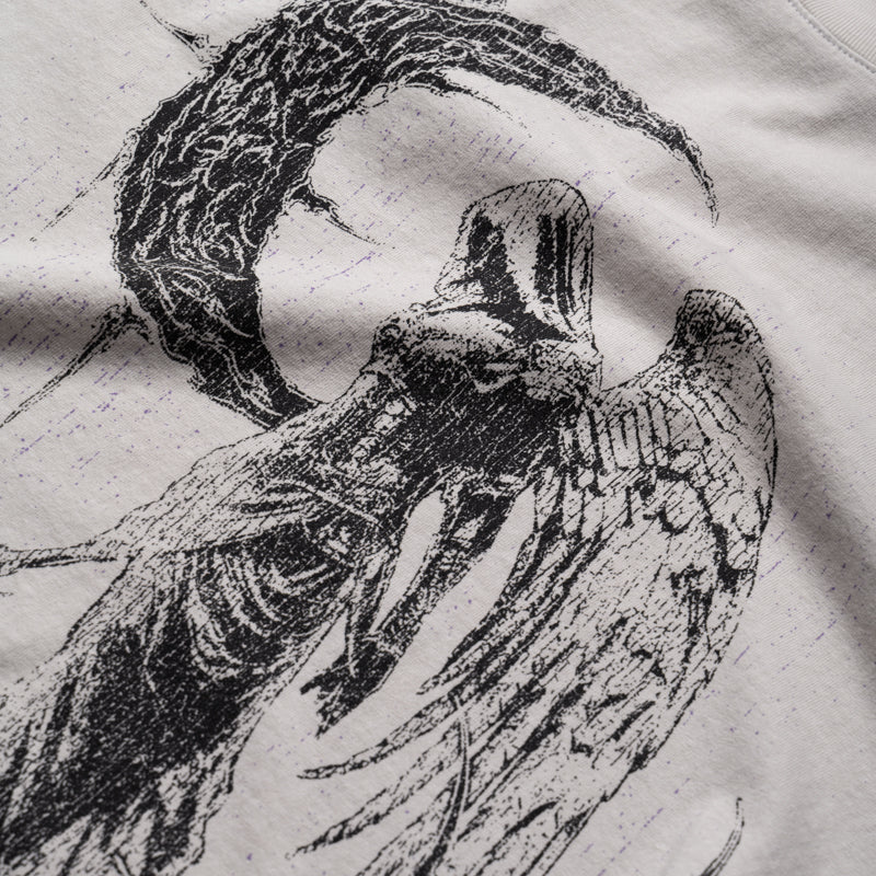 Revenge Scythe Tee - Cement/Purple
