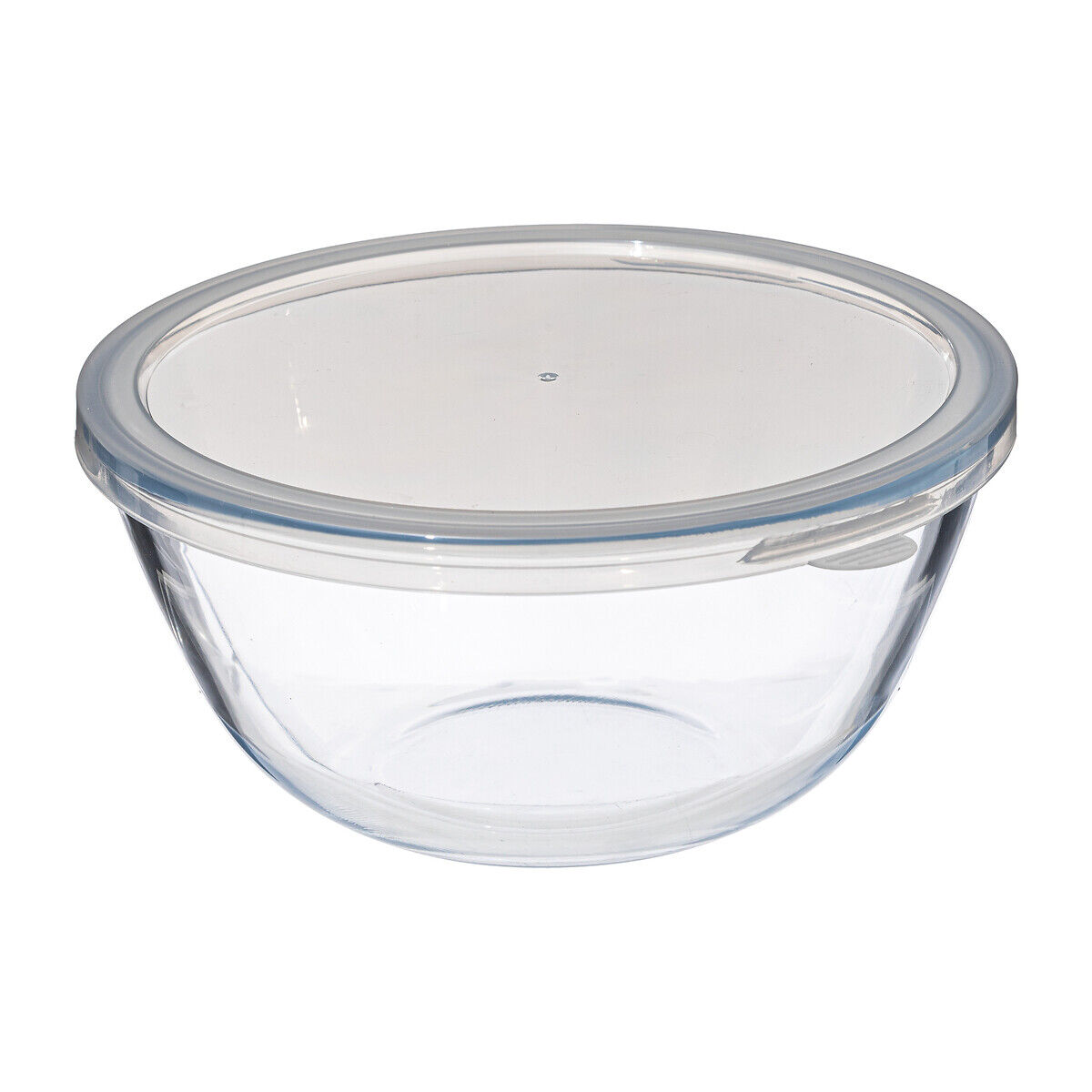 Caixa redonda de vidro com tampa 2,7l