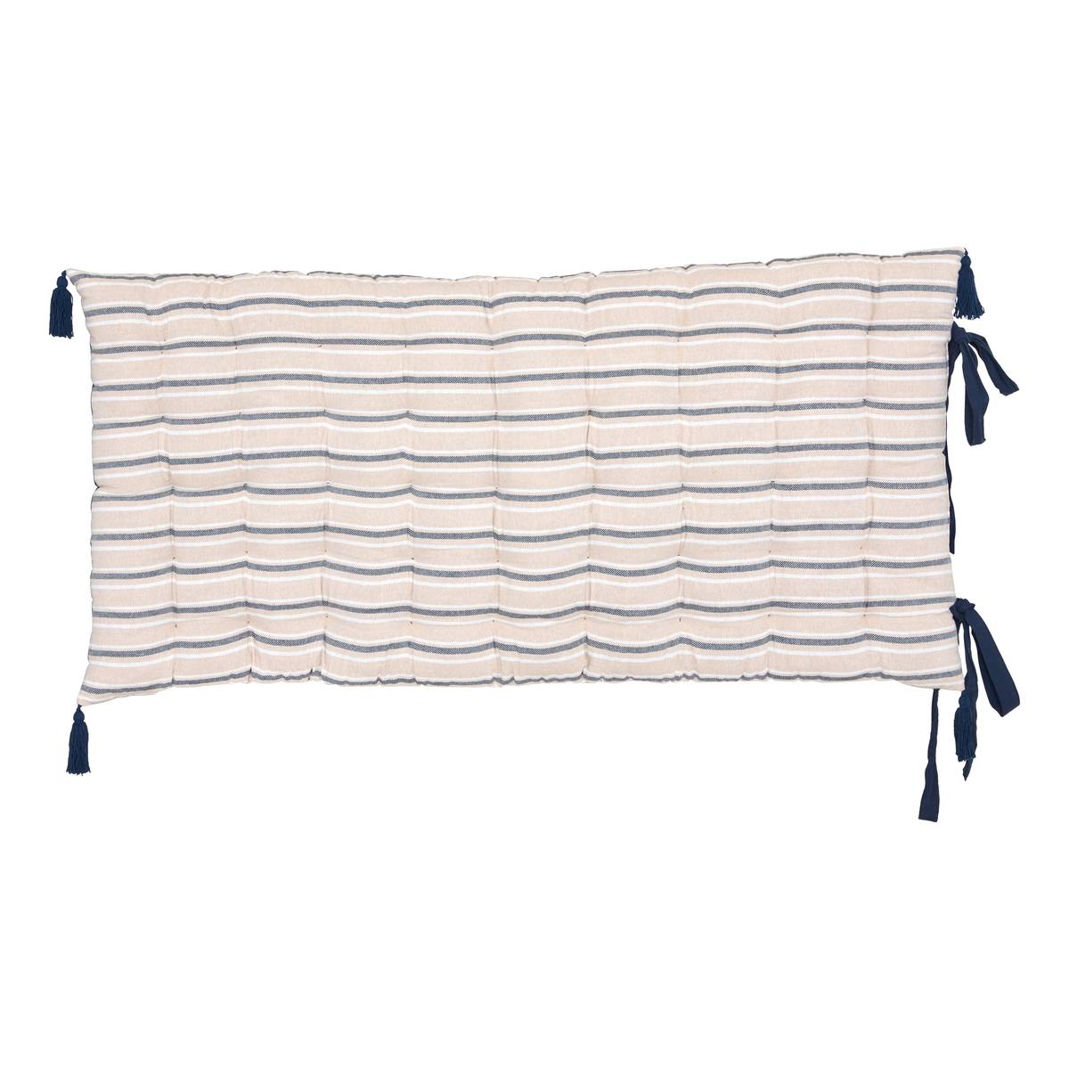 Floor Cushion "Groove" Navy blue, 120x60 cm