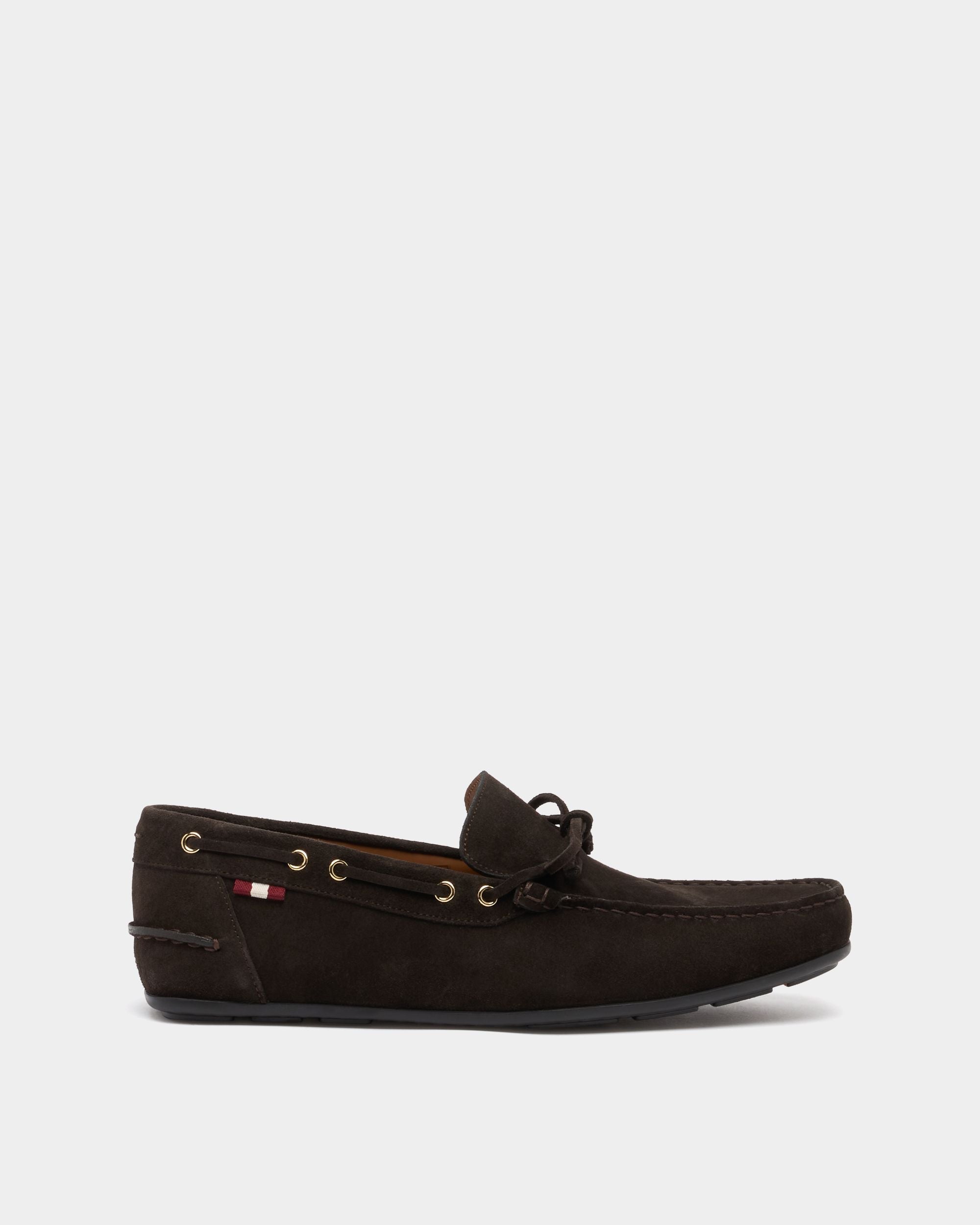 Driver-Schuhe Clay aus Veloursleder in Braun