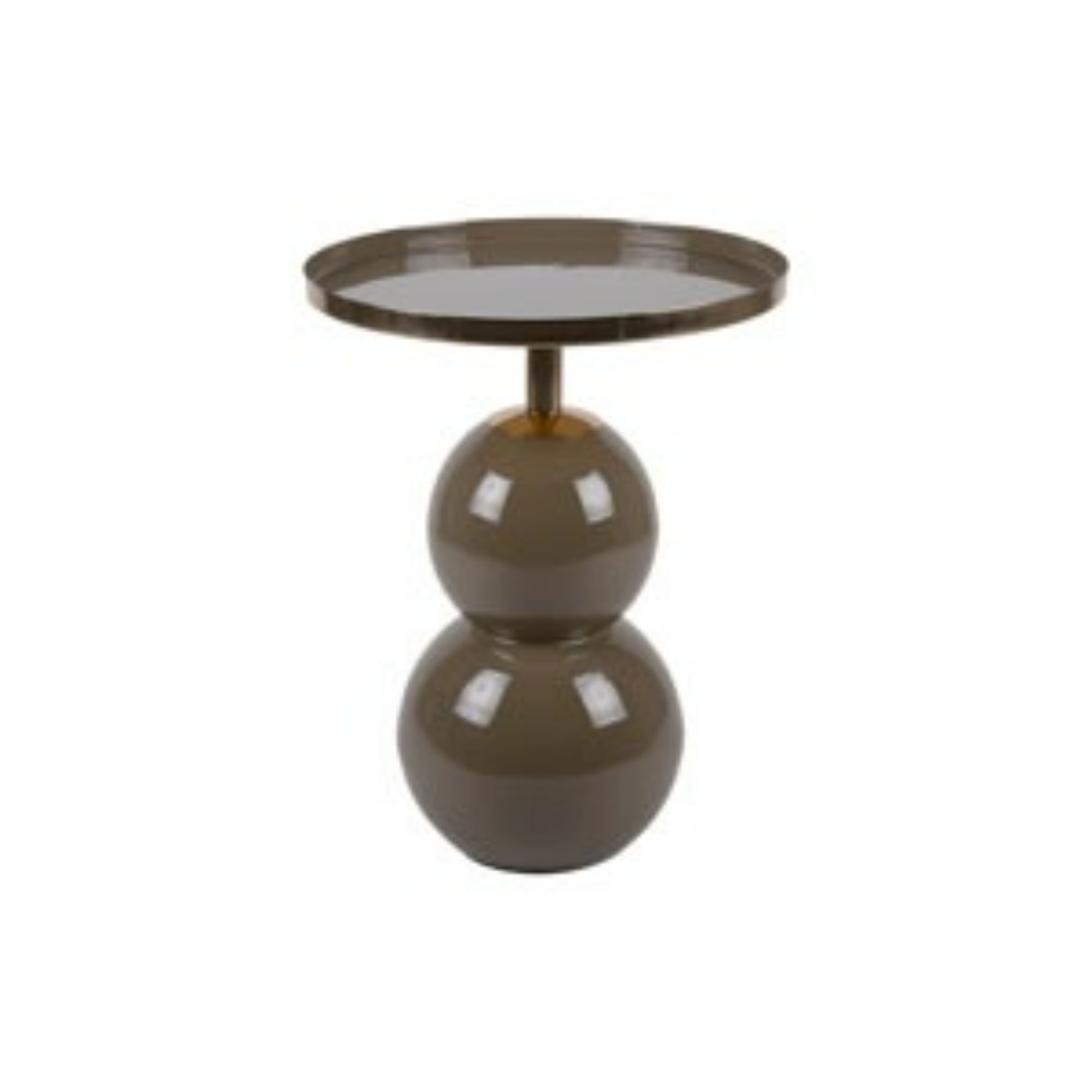 Leitmotiv bijzettafel Nora - groen - Ø40.5cm