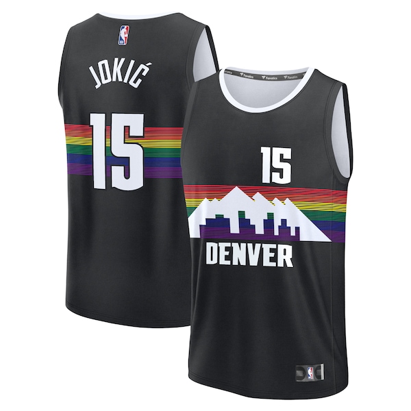 Nikola Jokić Denver Nuggets  2025/26 City Edition Fast Break Jersey - Black