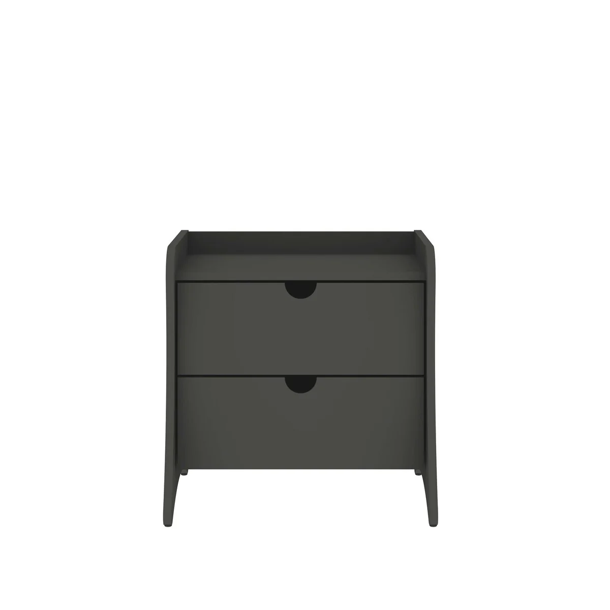 Manhattan Comfort Coney Mid-Century Modern 2-Drawer Nightstand