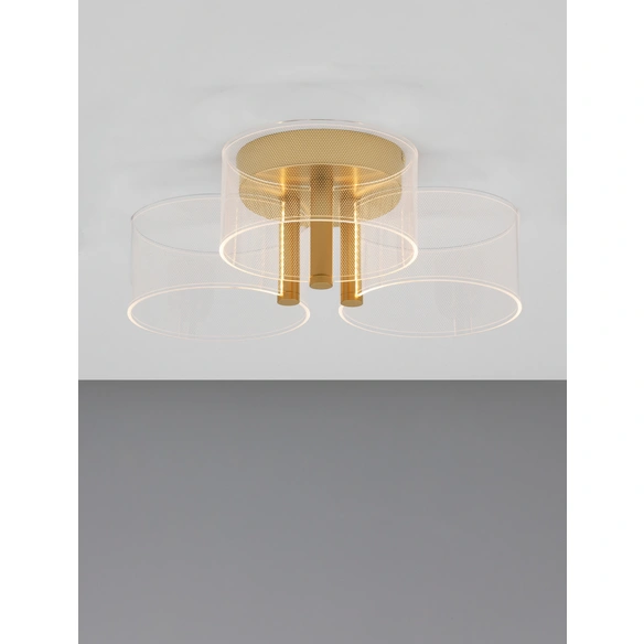 Deckenleuchte »Gatlin«, LED, 21 W, Höhe: 15,2 cm, goldfarben
