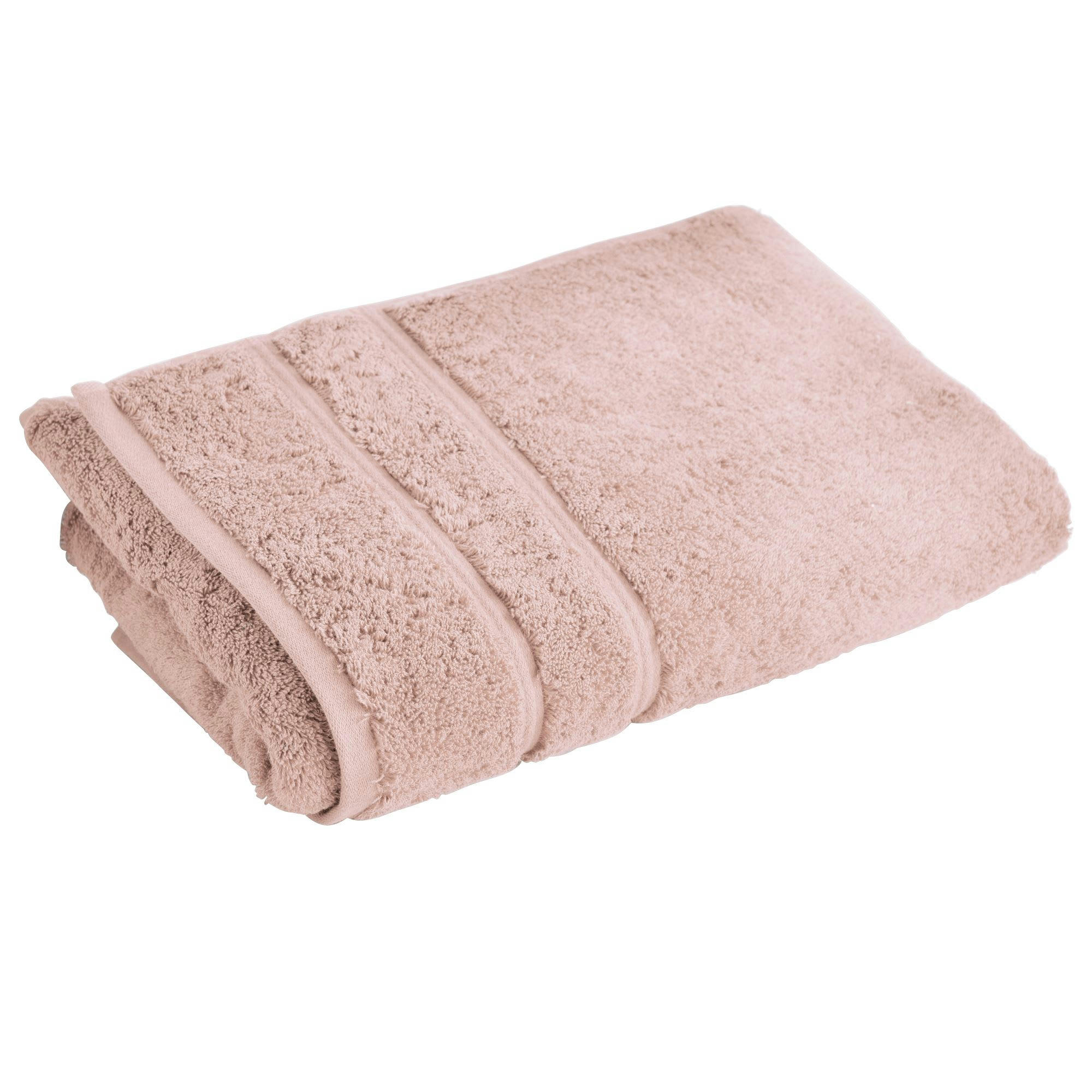 COTON PEIGNE D'EGYPTE EPONGES - Serviette de toilette 50x100 rose blush en coton
