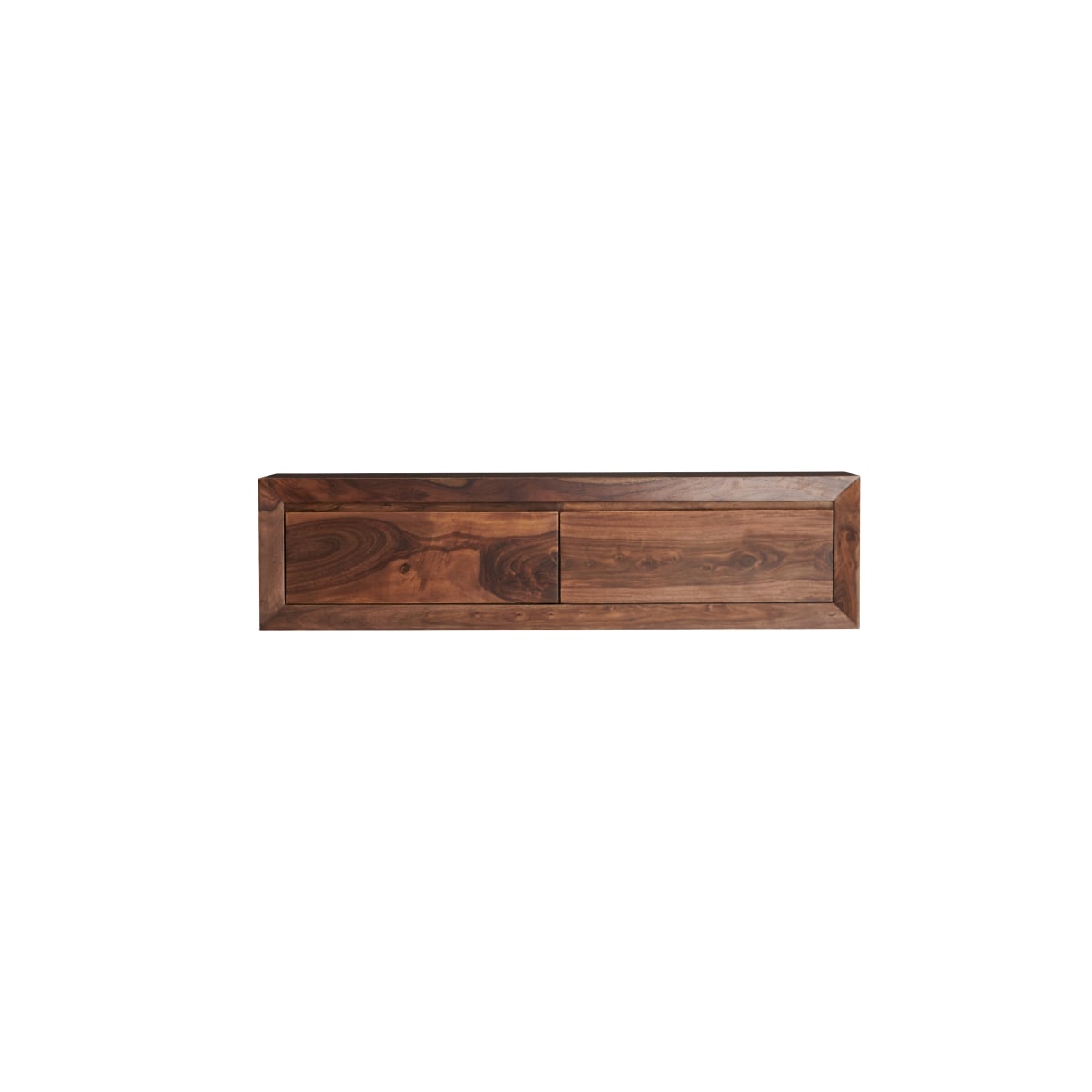 Tikamoon Villa - Bijzettafel voor tegen de wand, van massief palissander - Bruin