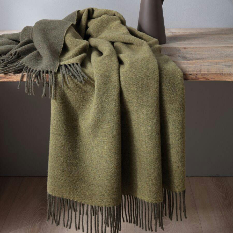 CLARENCE - Plaid en laine et cachemire