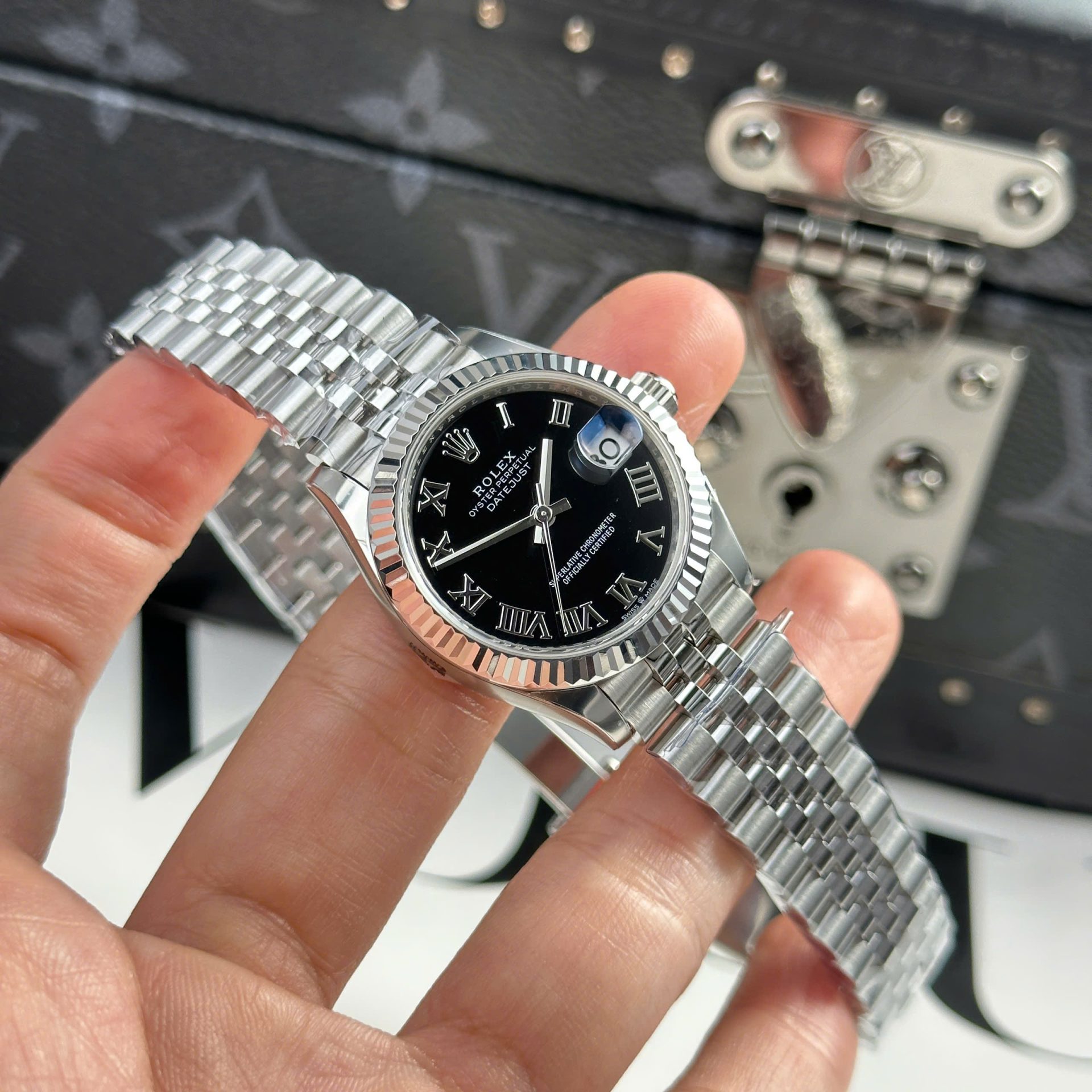 Rolex Datejust 316L Steel Black Dial 31mm Jub THBF Replica