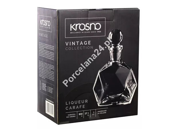 Karafka do nalewek 800 ml Krosno - VINTAGE 5844