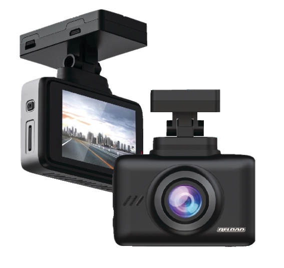 Reload 1080p Dashcam with a 2.35-in IPS Screen & 16GB Memory Card, Black