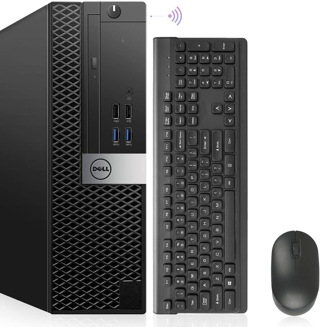 Dell Desktop Computer Windows 11 Pro OptiPlex 7040 i7 Refurbished Small Form Factor PC  i7-6700 3.40GHz 32GB Ram DDR4 New 1TB M.2 NVMe SSD AX210 Built-in WiFi 6E  HDMI 3 Monitor Support (Renewed)