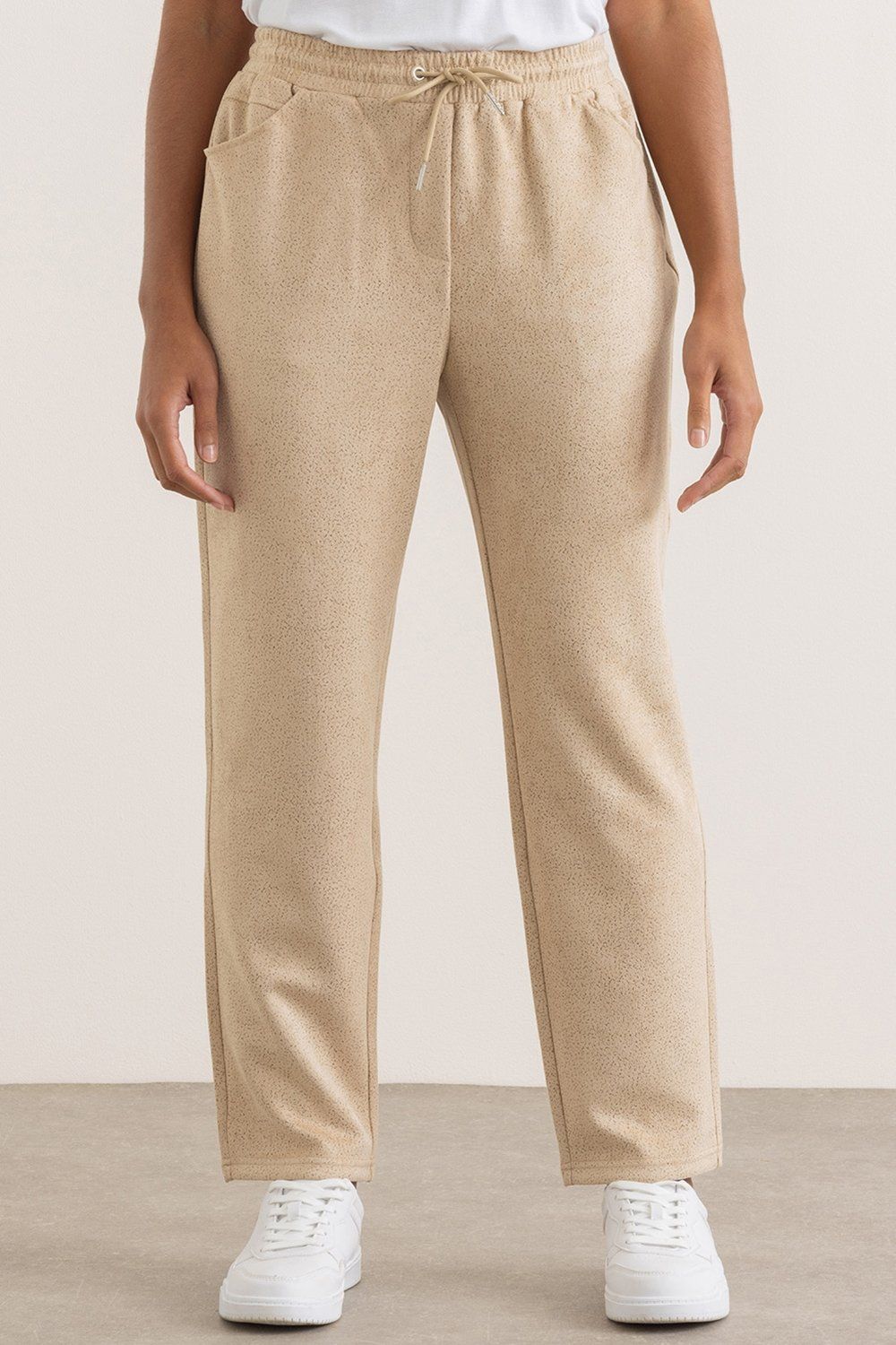 Klass. Suedette Pull On Tapered Leg Trousers