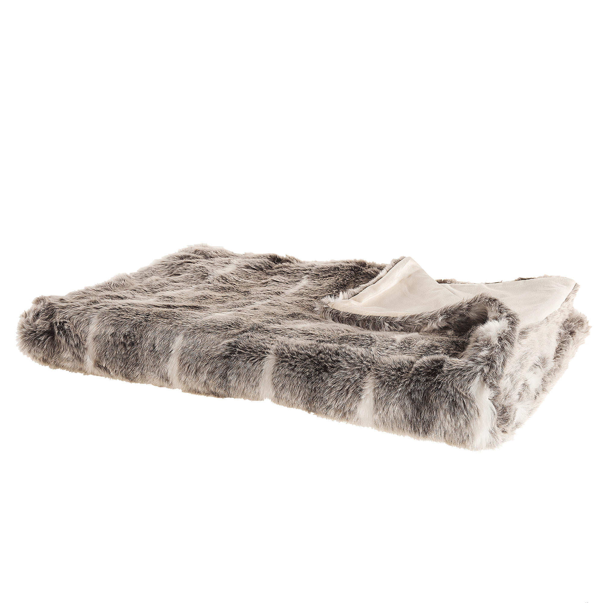 TADDART - Couverture en acrylique marron 220x180cm