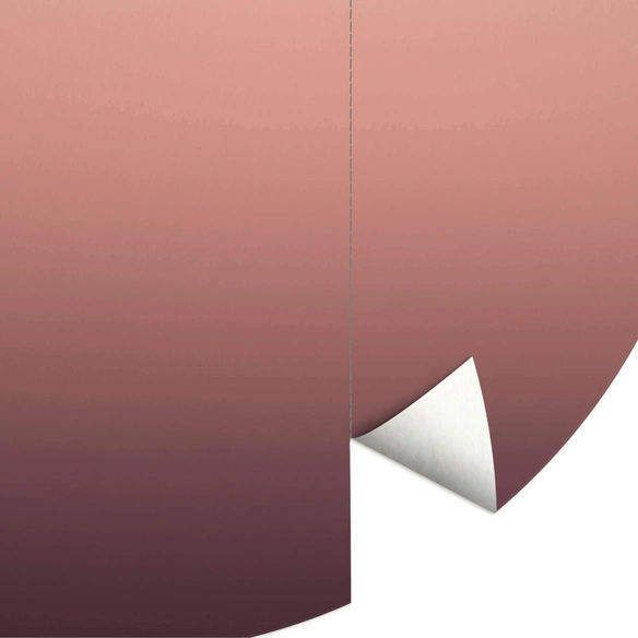 Vliestapete »Runde Vliestapete«, Ombre Farbverlauf Rosa Himmel, mehrfarbig, matt
