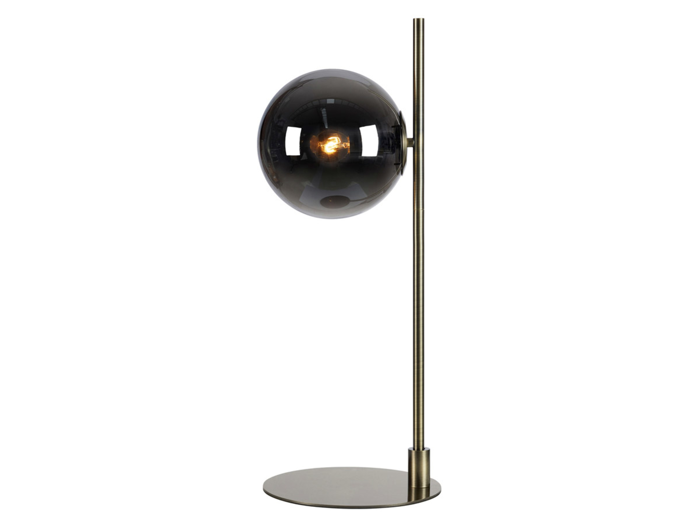 Lampa stołowa Dione metalowa czarno-złota