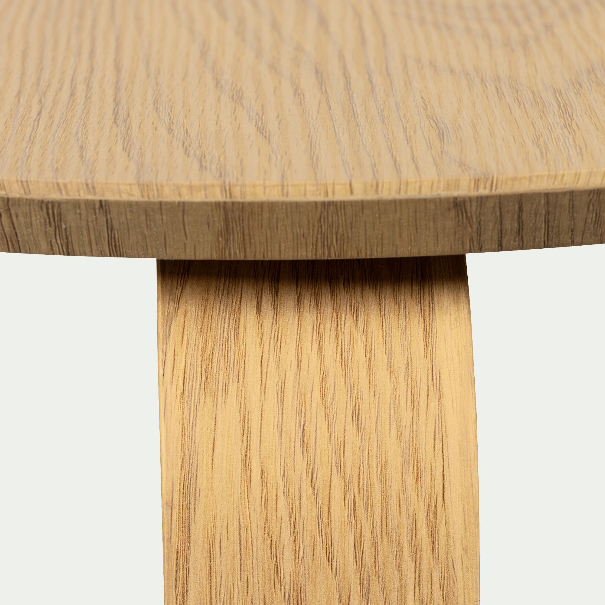 CHARLIZE - Set de 2 tables basses gigognes en bois - bois clair