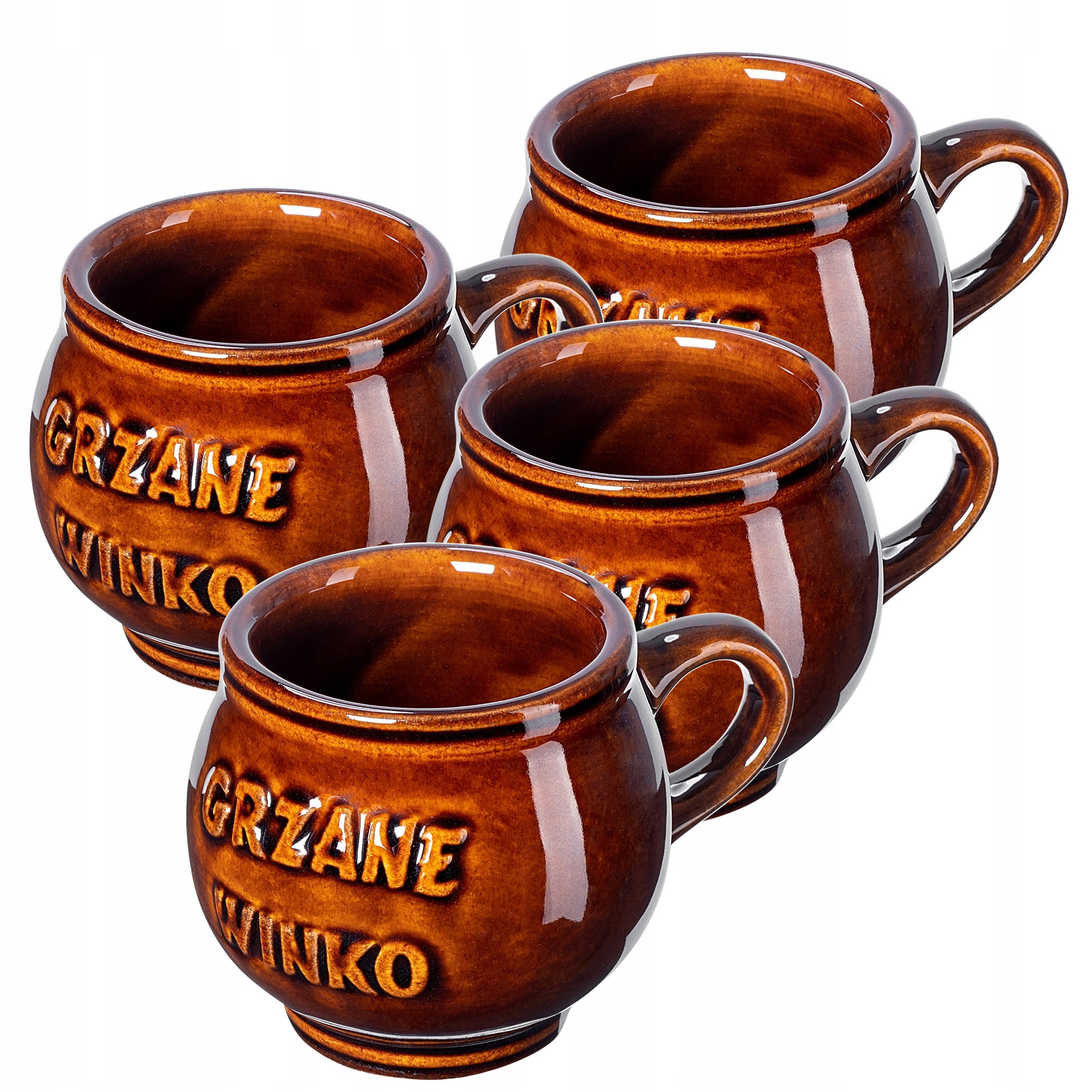 Kadax Kubki Do Grzańca Wina 300ml Kamionkowe 4szt
