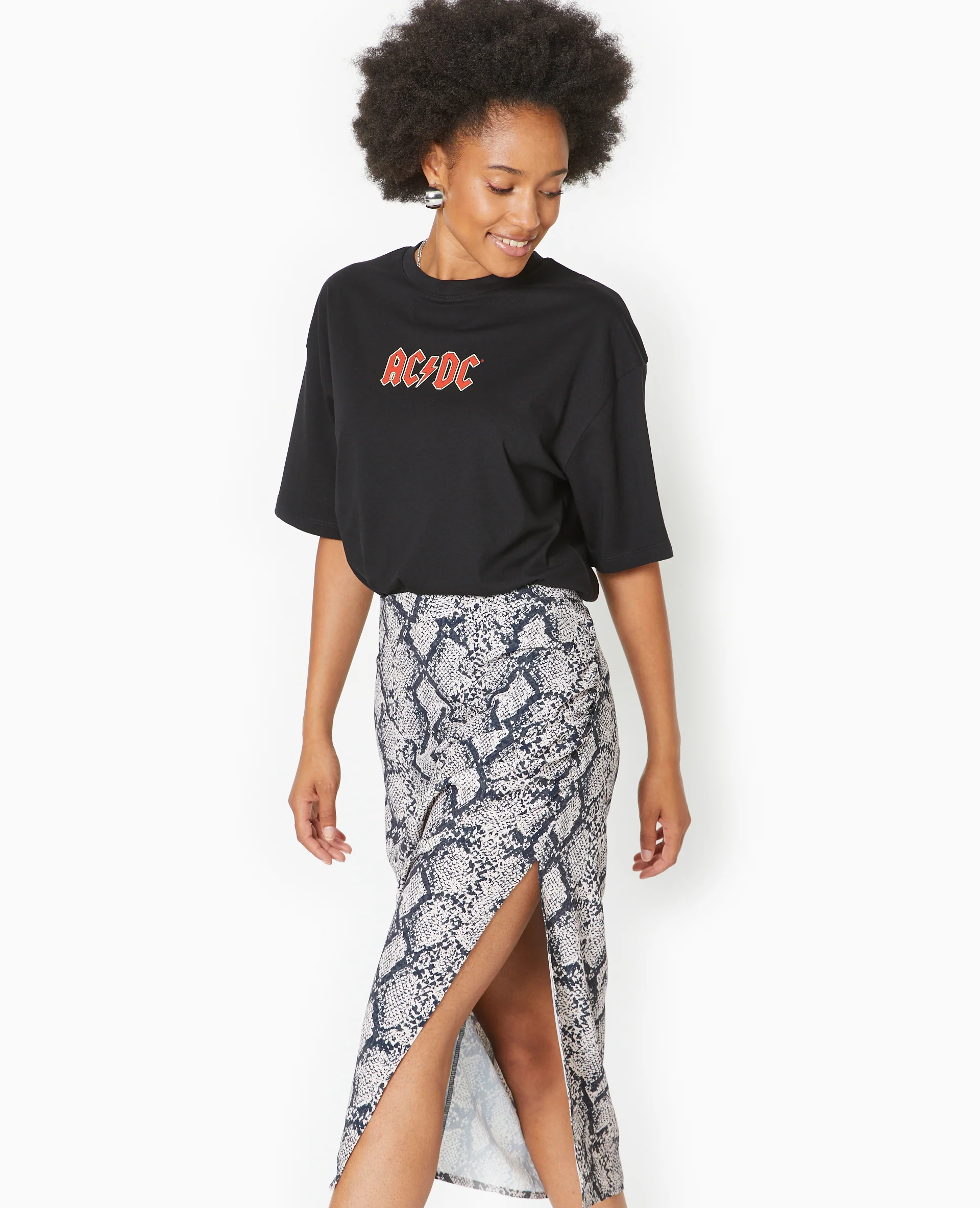 T-shirt oversize avec print ACDC