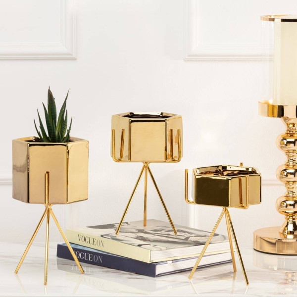 Doniczka Sashi Gold 20 cm