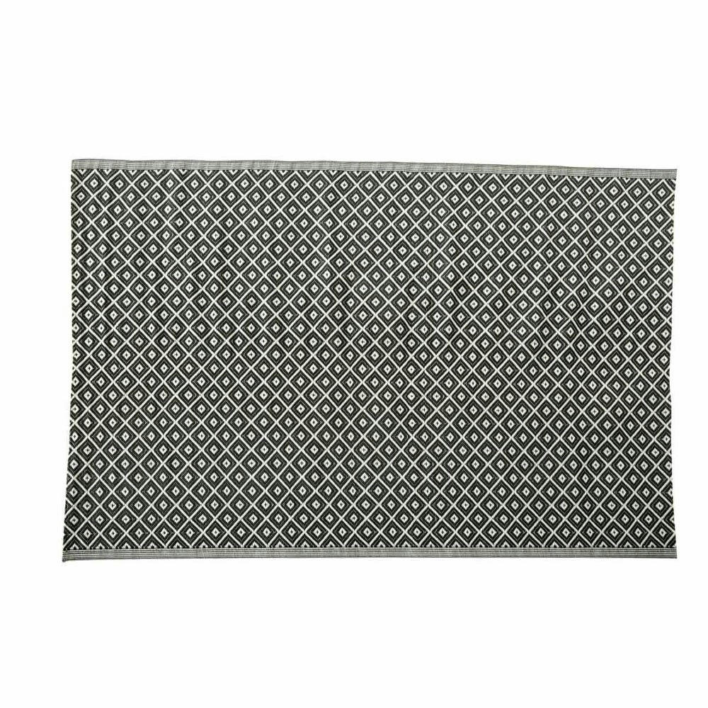 Kamari - Tapis en polypropylène noir et blanc 180x270