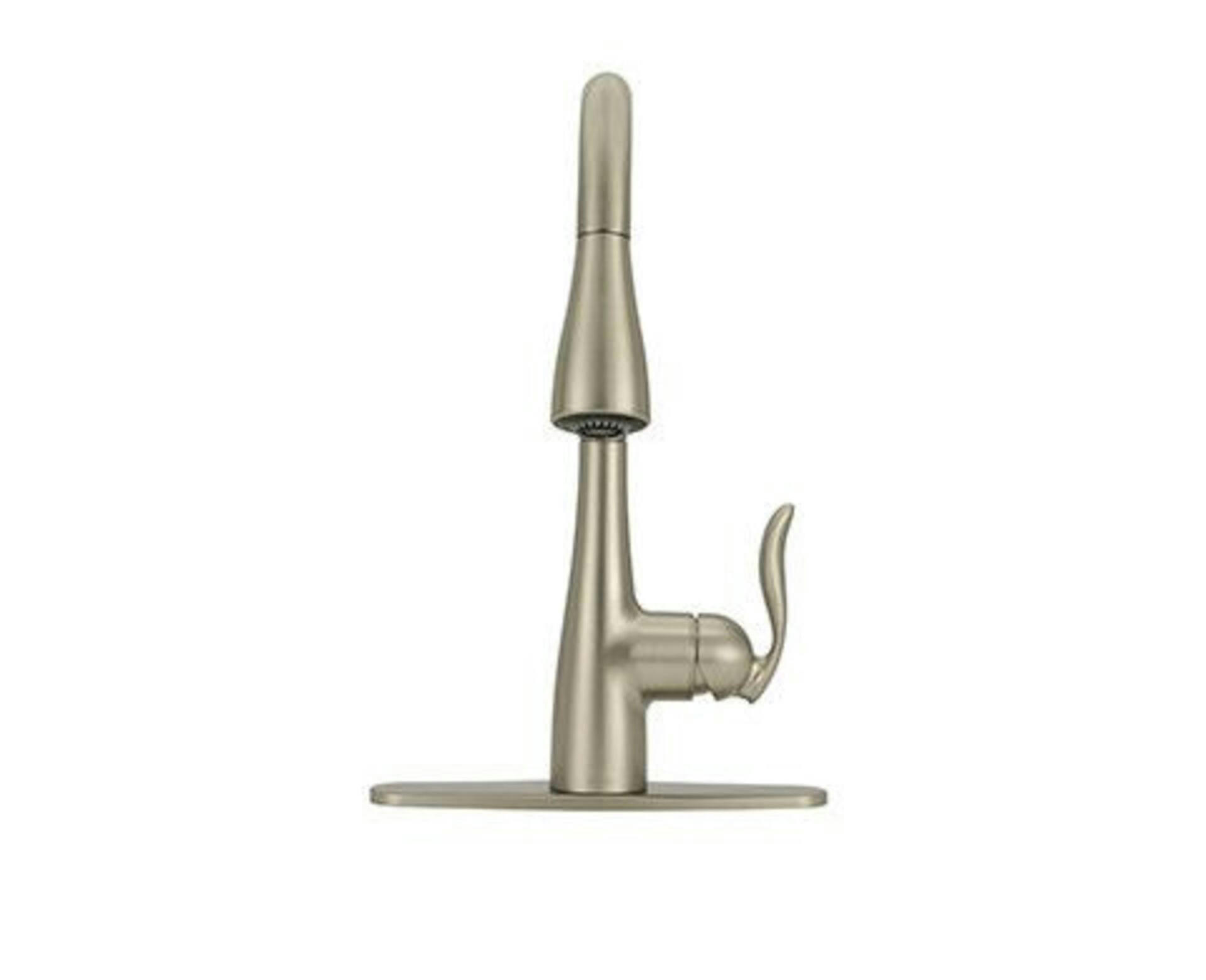 Moen® Arbor Single Handle High Arc Pull Down Spot-Resist Kitchen Faucet with Power Boost & Reflex, Stainless Steel