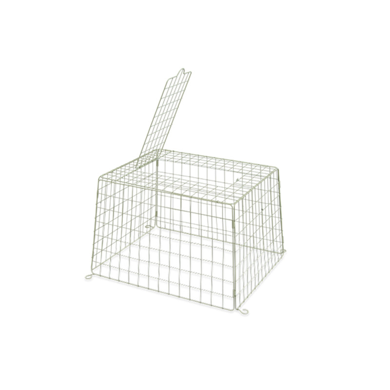 Cage de protection pour mangeoire de sol en métal verte 46 x 56 x 36 cm EMMA'S GARDEN