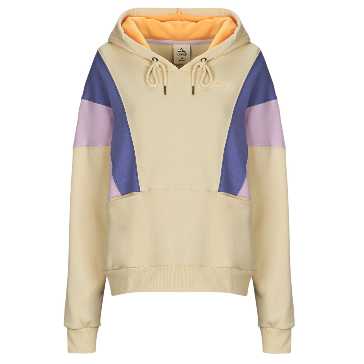 Rip Curl - OLALLA HOODIE FLEECE - Beige / Pink