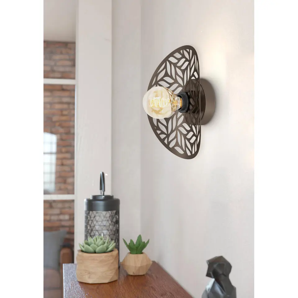 EGLO Swaby Wandlamp - E27 - 30 cm - Brons