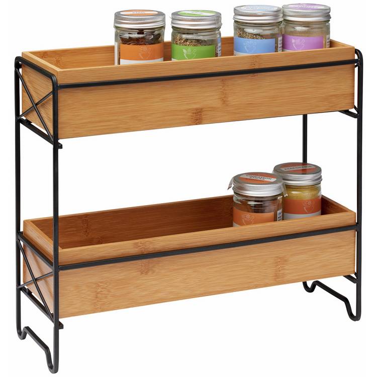 Habitat Bamboo Wood Spice Rack