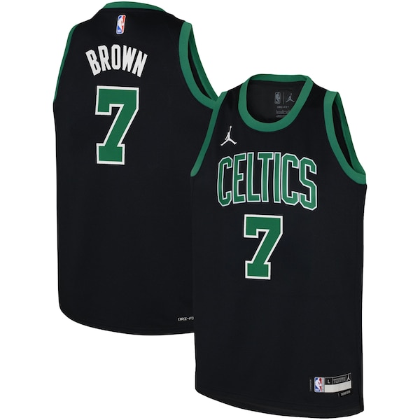 Jaylen Brown Boston Celtics Jordan Brand Youth Swingman Jersey - Statement Edition - Black