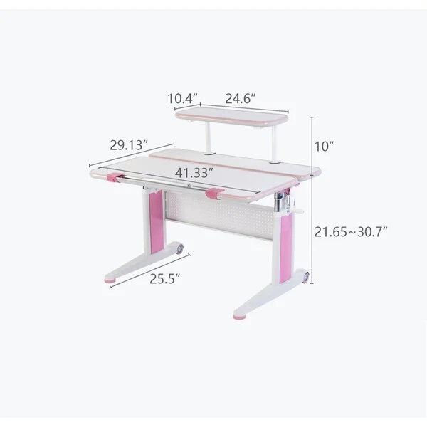 Kids Sit and Stand Ergonomic Height Adjustable Desk- The Care Desk