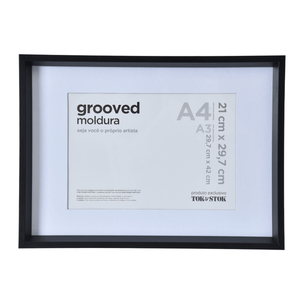 MOLDURA A4 21 CM X 29 CM GROOVED